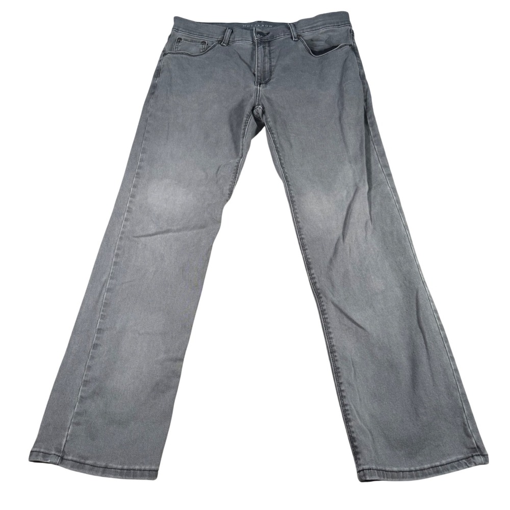 Mott & Bow Straight Jeans Mens 32x30 (FITS 32x29) Gray Stretch Denim Pants